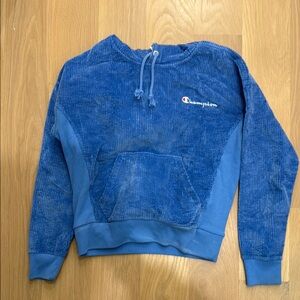 Champion Royal Blue Corduroy Hoodie